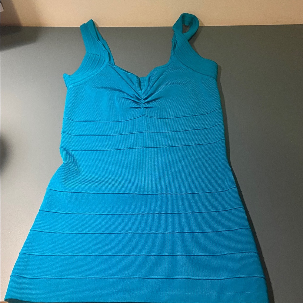 Teal bandage top